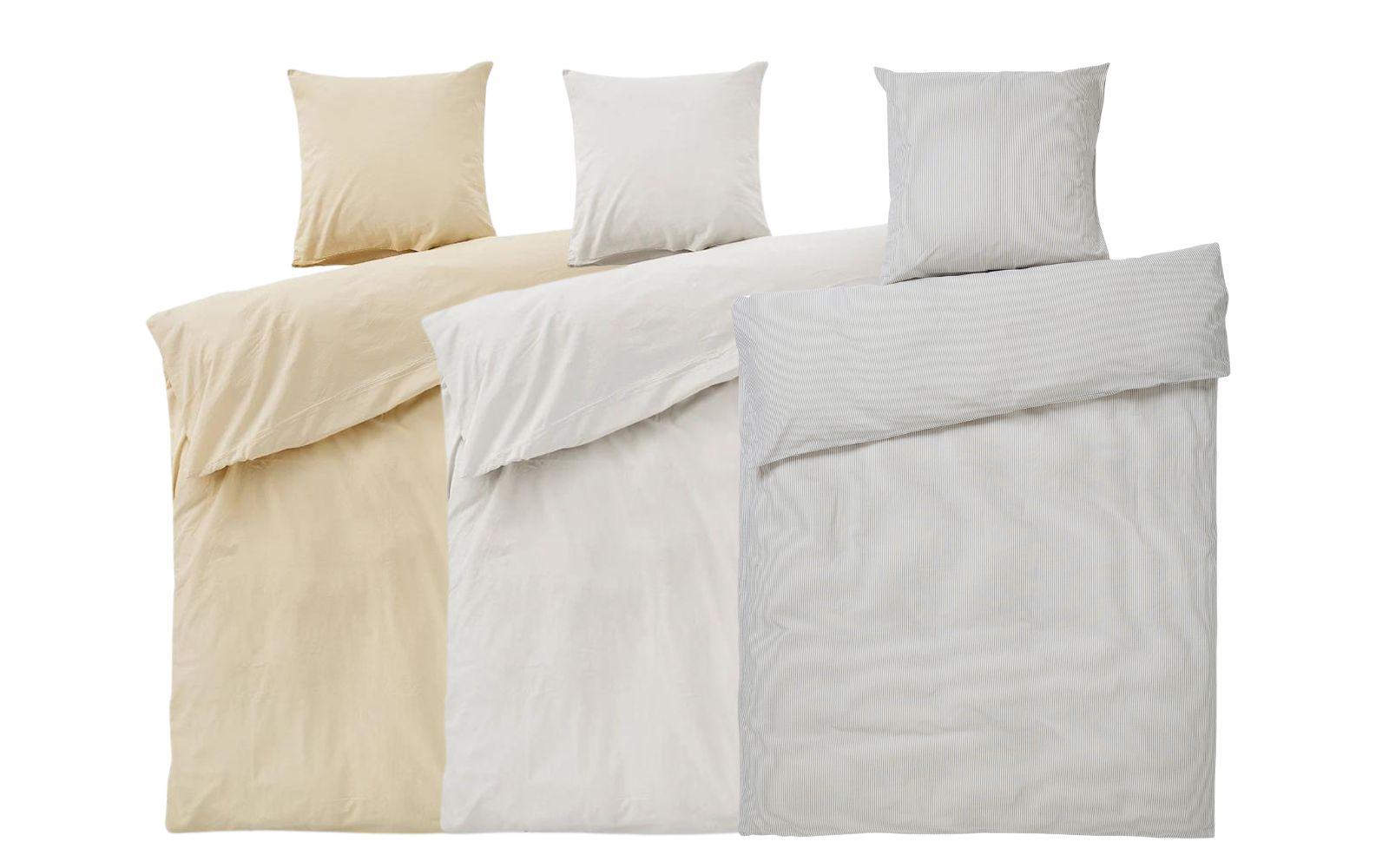 Sengetøj med prikker og strik